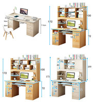 Bureau d'étude ergonomique pour enfants, table en bois, moderne, avec étagère, bureau, ordinateur, prix d'usine