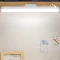 Lampe de bureau LED magnétique rechargeable moderne blanche personnalisée, protection des yeux, commande tactile, intensité réglable, lampe de lecture USB