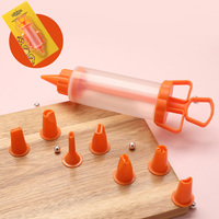 Kit de 8 douilles à pâtisserie écologiques en plastique de qualité alimentaire pour la décoration de gâteaux