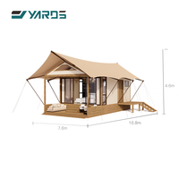 Fournisseurs de tentes de luxe pour l'extérieur avec salon extérieur pour les hôtels de villégiature, glamping, tente extensible
