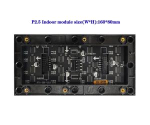 P2.5 160*80 מ "מ פנימי מודול תצוגה הוביל מודול תצוגה 6.3*3.1 אינץ 64*32 קצב רענון גבוה פרסום מסך שחרור מידע - Product Image 3