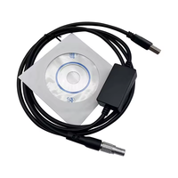 Câble de données USB 5 broches + USB, 1,8 m, pour station totale, compatible Win8/Win10