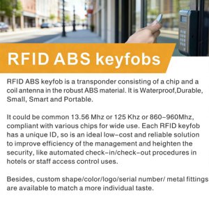 Portachiavi RFID Programmabile 125KHz in ABS per Controllo Accessi, Ingresso Hotel e Pagamenti - Product Image 5