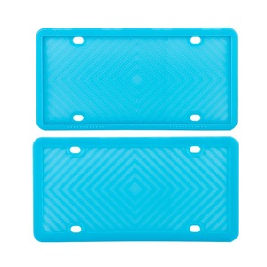 Cadres de plaque d'immatriculation en silicone imperméable et durable personnalisés pour les voitures <span class=keywords><strong>nord</strong></span>-américaines Accessoires clés - Product Image 2
