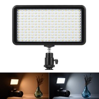 Andoer Lampe panneau ultra-mince 3200K/6000K à intensité variable 228pcs perles Studio vidéo photographie lumière LED pour appareil photo reflex numérique Canon Nikon