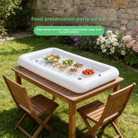 Seau à glace flottant gonflable en PVC écologique, couleur personnalisable, capacité maximale <100kg, pour jeux de fête à domicile et boissons