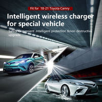 Pour Toyota Camry 2018-2021, chargeur sans fil pour allume-cigare avec matériau ignifuge, charge fiable et rapide