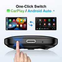 Adapter Video Nirkabel 3 in 1 Carplay Android Auto Ai Box Perangkat Fast Car Play dengan Youtube Netflix Terintegrasi untuk Ios Apple iPhone