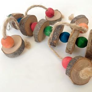 Palos de madera de manzana con cuentas de colores para loros, juguetes masticables para peacocks y cacatúas, productos de madera para afilar el <span class=keywords><strong>pico</strong></span> de las aves - Product Image 5