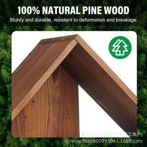 Creative Solid Wood Wall <b>Shelf</b> Polygon Shape Retro Color Durable Book Storage <b>Rack</b> For Living Room Home Decor - Product Image 5