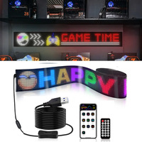 Panel de Píxeles de Matriz LED RGB Personalizado, Lámpara Ojo de Diablo Programable para Publicidad en Coches y Camiones, Novedad con Control por App para Logos, Luz de Voltaje 6V
