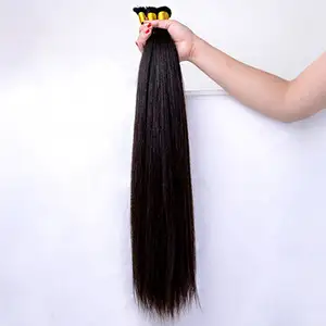 Human Hair Can Be Dyed No Synthetic Blend Long Lasting Authentic Brazilian Hair Bulk 30 Inch, 100 Human Blend Bulk Human Hair