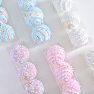 Nouvel Arrivage Transfrontalier : Ornements de Noël en Verre Modernes, Incassables et Réutilisables, en Mousse aux Couleurs Macaron, Peints de Manière Créative, Cadeau - Product Image 4