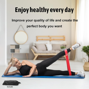 Bandes d'exercice de résistance de <span class=keywords><strong>yoga</strong></span> antidérapantes de voyage portables bandes d'exercice pour les jambes Pilates étirement et musculation - Product Image 2