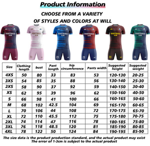 Gecustomizeerde sublimatie voetbalsets voor heren, sneldrogende shirts voor voetbal, ademende voetbaluniformen, voetbalshirts set - Product Image 4