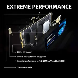 Super alta velocidad SSD M.2 NVME para portátiles de 128GB 256GB 512GB 1TB 2TB Pro PCIE 2242mm 2280mm
