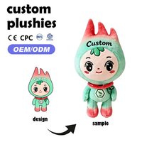 Boneka Hewan Desain Kustom Bersertifikat CE CPC, Isi Kapas PP Super Lembut, Ukuran 11-30cm, MOQ Rendah, OEM/ODM, Cocok untuk Pesta