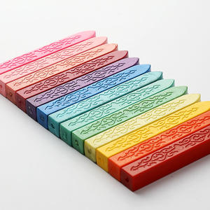 Barras de cera para sellar, 26 colores, patrón de flecha, sin núcleo, rectangulares, 9x1x1cm, para sobres - Product Image 4