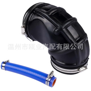 Dodge Ram Intake Hose 696-207 68137142AB Blue <b>Silicone</b> <b>Pipe</b> With Clamp For 2007-2018 2500-5500 Engines - Product Image 4