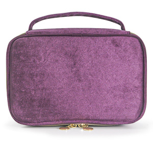 Sac à cosmétiques en flanelle et velours transfrontalier avec housse pour <span class=keywords><strong>pinceaux</strong></span>, grande capacité, rangement portable pour les soins de la peau et les cosmétiques, logo personnalisé - Product Image 5