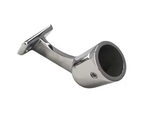 Stainless Steel 316 Marine Rail End Stanchion 60 Degree O.D. 25mm(1 Inch) Tube Hand Fitting Ship <b>Yacht</b> Boat Hardware Boat Rail E - Product Image 5