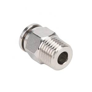 PC schnellausrichtung ein-touch männlich-faden messing- pneumatische armaturen - Product Image 6