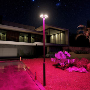 ไฟสวนพลังงานแสงอาทิตย์กลางแจ้งรุ่นใหม่ 800W 1200W โคมไฟโซลาร์รูปทรงยูเอฟโอ RGBW พร้อมรีโมทคอนโทรลและแอป - Product Image 6