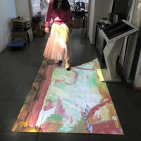 Le système de projection interactif sol/mur prend en charge 8 projecteurs avec des effets personnalisés