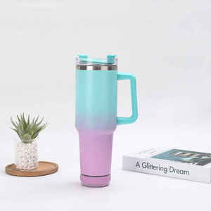 40oz Gradient Stainless Steel Leak-Proof <b>Large</b> Capacity Bluetooth Speaker Car <b>Cup</b> - Product Image 5