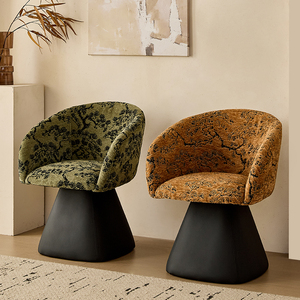 Tabouret de coiffeuse rotatif en métal de luxe de conception italienne avec dossier <span class=keywords><strong>pour</strong></span> la <span class=keywords><strong>chambre</strong></span> à coucher, meubles de maison - Product Image 4