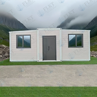 Maison conteneur extensible étanche FLKT pour vie hors réseau, garantie 2 ans, maisonnette préfabriquée de l'usine source à vendre