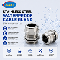 Presse-étoupe Xianghong NPT2 en acier inoxydable pour équipement électrique basse tension, étanche IP68, filetage NPT, certifié CE RoHS