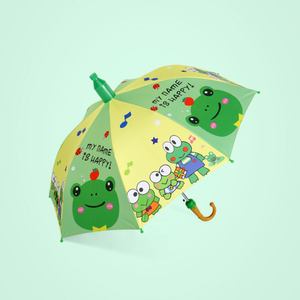 Parapluie publicitaire anti-pincement pour adultes en polyester, motif ours de dessin animé mignon, protection solaire, vente en gros personnalisée en usine - Product Image 3