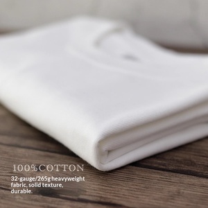 T-shirt americana pesante <span class=keywords><strong>da</strong></span> <span class=keywords><strong>uomo</strong></span>, vintage, tinta unita, in puro cotone, vestibilità ampia, semplice, a maniche corte - Product Image 2