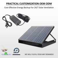 Ventilateur de toit solaire intelligent 25W haute efficacité OEM/ODM pour pignon, extérieur, à vitesse réglable, extracteur de chaleur