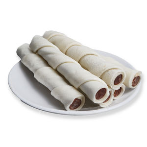 100% doğal ham deri füme domuz eti kabadayı sopa dolum köpek çiğnemek kemik aperatifler - Product Image 2