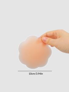 Flower <strong>Shape</strong> 10cm <strong>Nipple</strong> Covers Women Reusable Adhesive Breast Petals Seamless Soft Invisible Design OEM ODM Private Label - Product Image 4