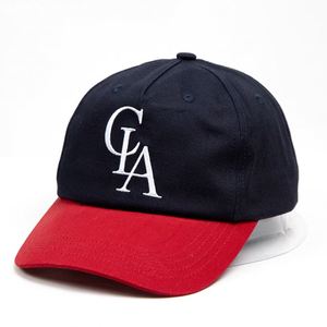 Maßgefertigte 5-Panel Baseballkappe mit Gebogenem Schirm, 100% Baumwolle, Mesh, Flachstickerei, Metallschnalle, Zweifarbig, Outdoor, OEM Individuelles Logo - Product Image 2
