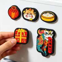Magnet Kulkas Promosi Kartun Festival Cina PVC Lembut Tahan Lama Ramah Lingkungan Kustom Personal
