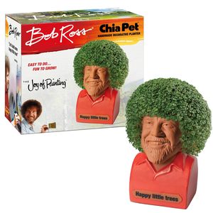 Chia Pet <span class=keywords><strong>Bob</strong></span> <span class=keywords><strong>Ross</strong></span> avec chemise rouge, pot de fleurs décoratif en céramique, facile à réaliser et amusant à faire pousser, cadeau original, parfait pour toutes les occasions - Product Image 1