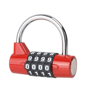 Combination Pad <b>Lock</b> 4 Digit Zinc Alloy Red Rectangular Mechanical <b>Lock</b> For Storage <b>Boxes</b> Lockers Backpacks - Product Image 1