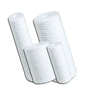 20 inch 40 inch Glass Fiber String Wound Sediment Filter Cartridge para filtração microeletrônica