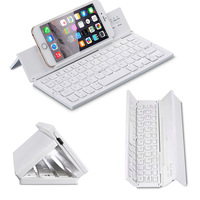 Anpassbare Faltbare Bluetooth-Tastatur Metall Mini Mobiltelefon Tablet Kabellose Tastatur