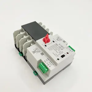 Din Rail Power Transfer Switch ATS 2P 3P 4P 100A OEMS ATS Switch AC 220V 4P 63A ATS