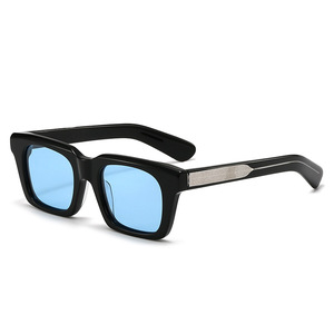 Lunettes de soleil polarisées carrées vintage 2026 personnalisées avec logo, en acétate, pour hommes et femmes, verres TAC UV400 - Product Image 4