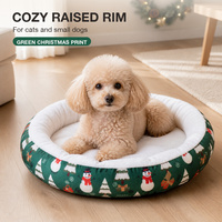 Coussin de Noël pour animaux de compagnie (chats et chiens) – Hiver, moderne, chaud, épais, respirant, en polyester, pour intérieur