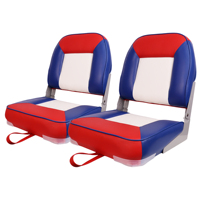 Siège de bateau marin pliable en cuir PU imperméable, siège de pêche rabattable pour bateau à fond plat, chaise pour yacht et petite embarcation