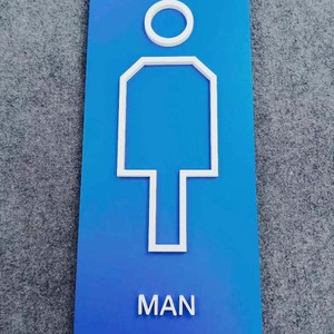 Phòng Tắm Biển Cá Nhân Sáng Tạo Tùy Chỉnh WC Thư Nhôm Cửa Nhà Vệ Sinh Dấu Hiệu - Product Image 6