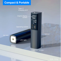 Vente en gros de mini compresseur d'air électrique sans fil Machine tout-en-un gonfleur de pneu pompe à air automatique numérique durable avec lumière