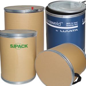 Tambor de Fibra Resistente con Cierre de Anillo de Bloqueo |   Seguro para Productos Químicos y Polvos, CH - Product Image 1